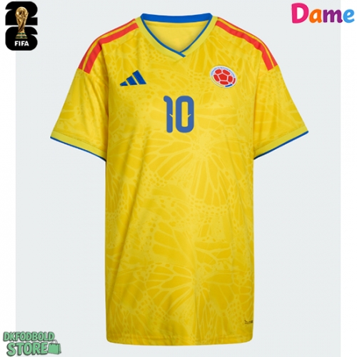 Colombia James Rodriguez #10 Replika Hjemmebanetrøje Dame VM 2026 Kortærmet